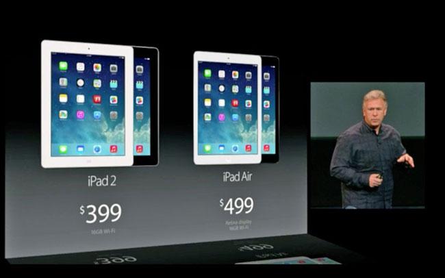Precio del iPad 2 VS precio iPad Air