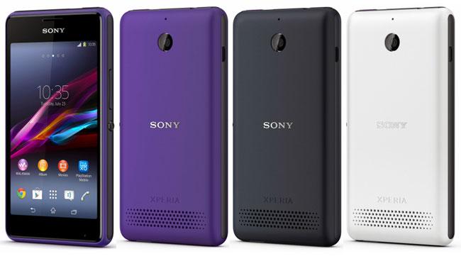 Colores en los que estara disponible el Sony Xperia E1