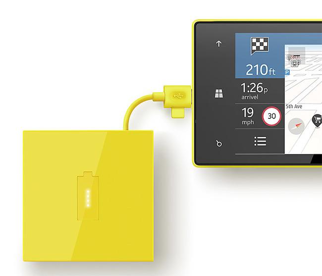 Accesorio de Nokia batería externa en color amarillo
