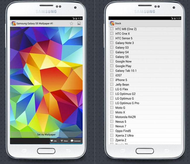 Interfaz de Galaxy S5 Wallpapers