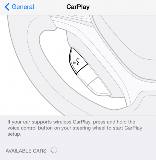 iOS 8.3 con CarPlay.