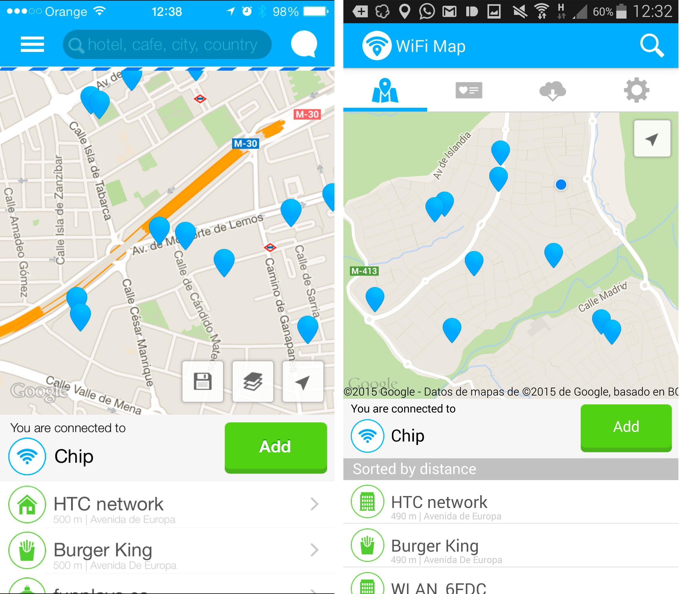 Wifi Map para iOS y Android.