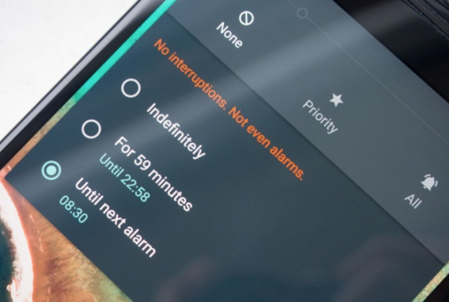 Android 5.1 y sus notificaciones hasta la siguiente alarma.