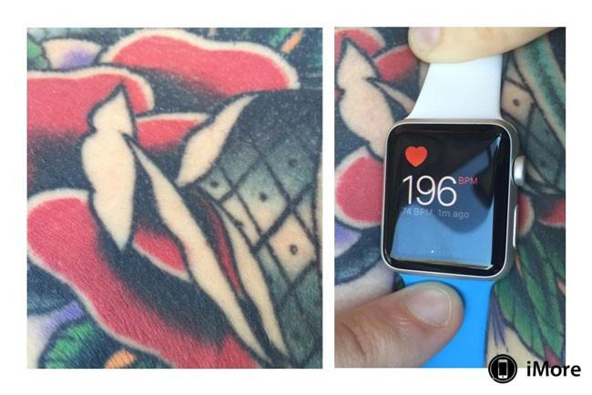 Funcionamiento del pulsometro del Apple Watch en piel tatuada