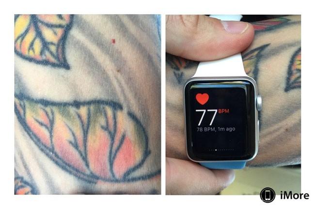 Sensor de ritmo cardíaco del Apple Watch