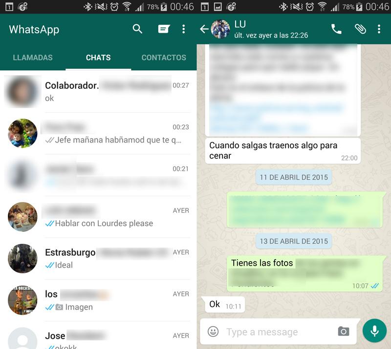 WhatsApp incluye estilo Material Design en su actualización