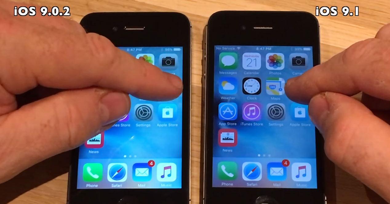 iOS 8.1.1 no hace significativamente más rápidos a los iPhone 4S