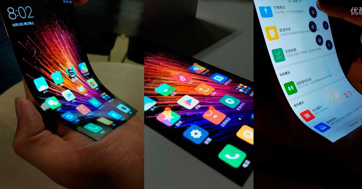 Xiaomi muestra pantalla flexible