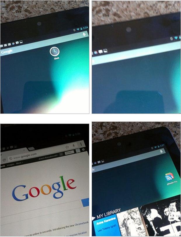 Problemas de efecto pantalla en la pantalla del Google Nexus 7