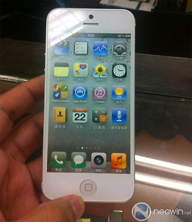 iPhone 5 blanco frontal
