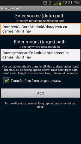 Aplicación Android DirectoryBind