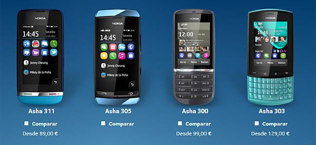 Nokia Asha gama