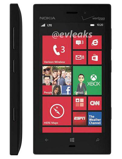 Frontal del Nokia Lumia 928