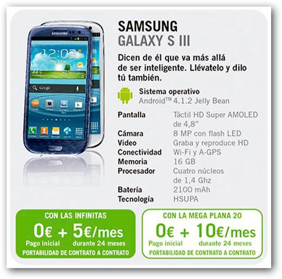 Samsung Galaxy S3 con Yoigo