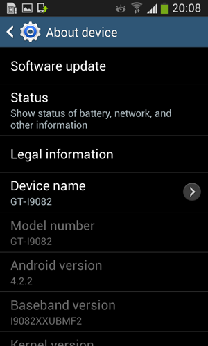 Se filtra una ROM de Android 4.2.2 para el Galaxy Grand DUOS