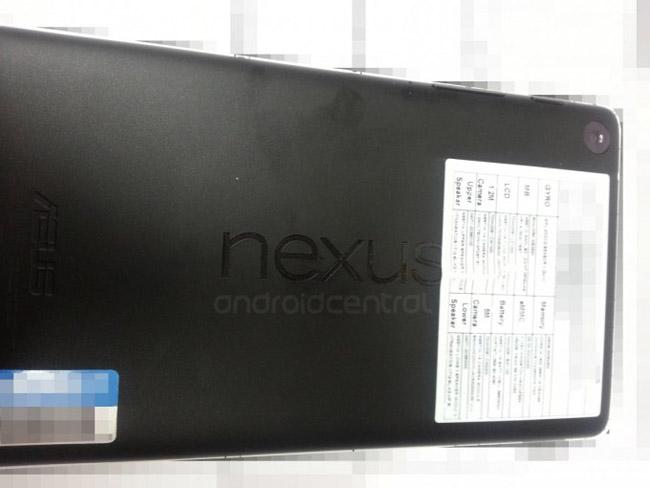 Leaked actual photographs and a video of the new Nexus 7.