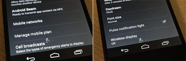 Android 4.4 interface KitKat Images.
