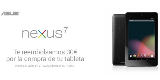 The Nexus 32GB 7 2012 in promotion.