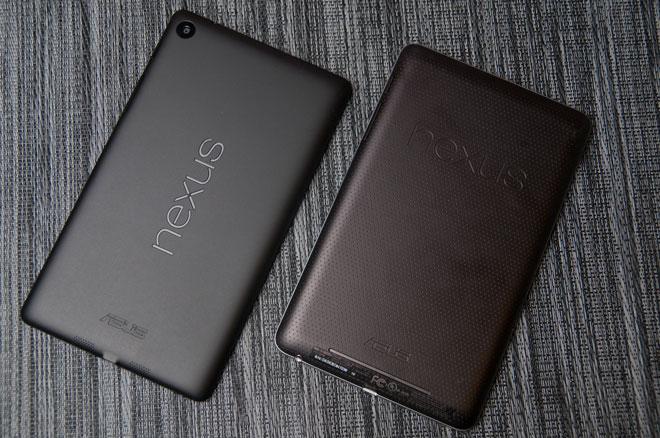 Different generations of Nexus 7