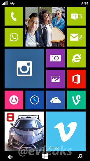 Captura de pantalla del Nokia Lumia 635