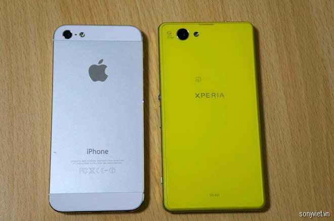 Comparativa entre iPhone 5s y Sony Xperia Z1f