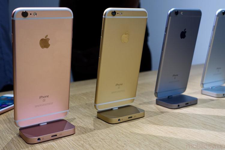 iPhone 6s en distintos colores