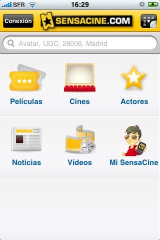 Secciones Sensacine