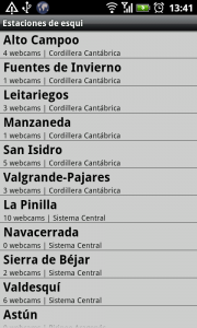 Estaciones de esquí