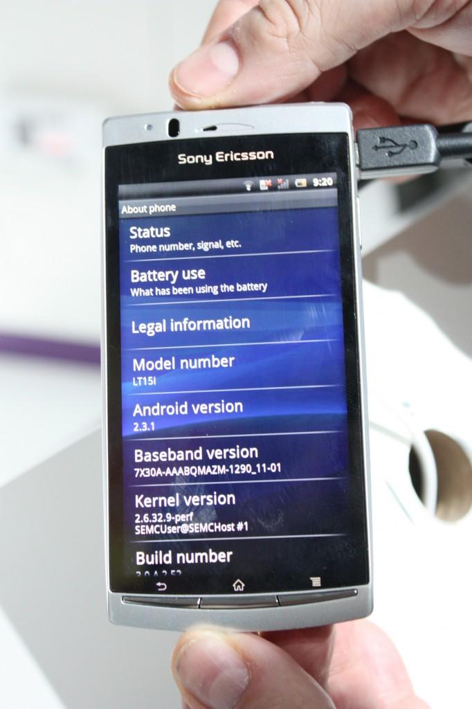 Android 2.3 Xperia Arc