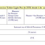 Movistar ZTE Light Pro precios 2