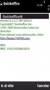 QuickOffice  N97 004