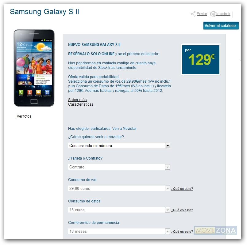SAmsung Galaxy S 2 Movistar