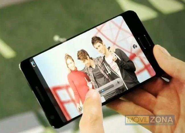 Imagen del Galaxy S3 sacada de un vídeo de presentación de Samsung en el CES 2012