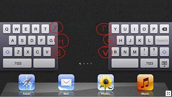 Las teclas ocultas del teclado del iPad