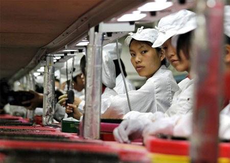 Trabajadores de Foxconn para Apple