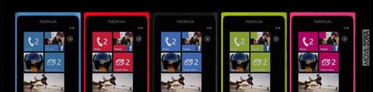 Colores del NOkia Lumia 800