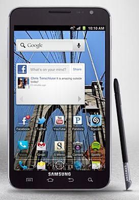 Interfaz del Samsung Galaxy Note con ICS