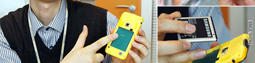 Samsung Galaxy Beam apertura