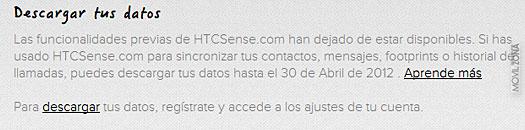 HTCSense.com deja de funcionar