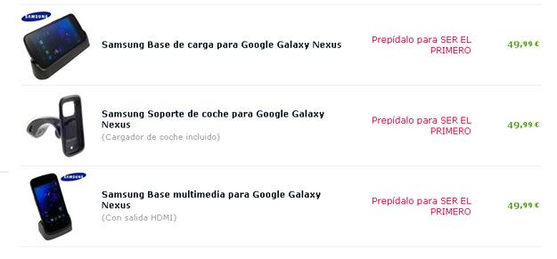 Accesorios Galaxy Nexus en Expansys