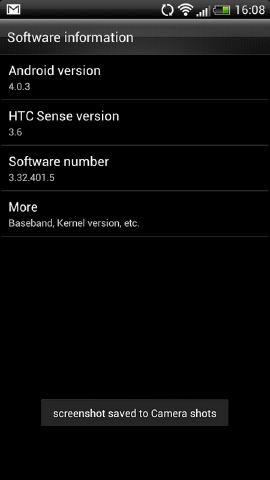 HTC Sensation XE actualización a ICS