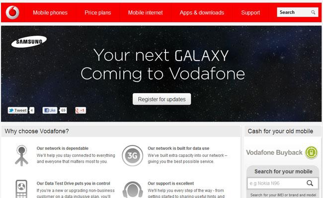 Vodafon se prepara para vender el Galaxy S3