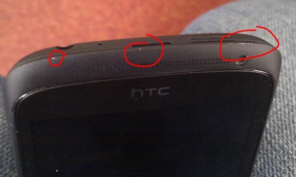 Defectos en la carcasa del HTC One S
