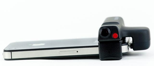 Accesorio para coger el iPhone como si fuera una cámara profesional réflex