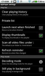Reproductor multimedia para Android