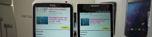 Sony Xperia S contra HTC One X en una comparativa de navegadores
