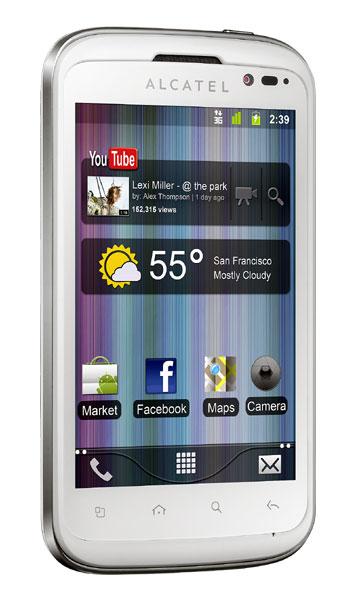Alcatel One Touch Smart 991 tres cuartos