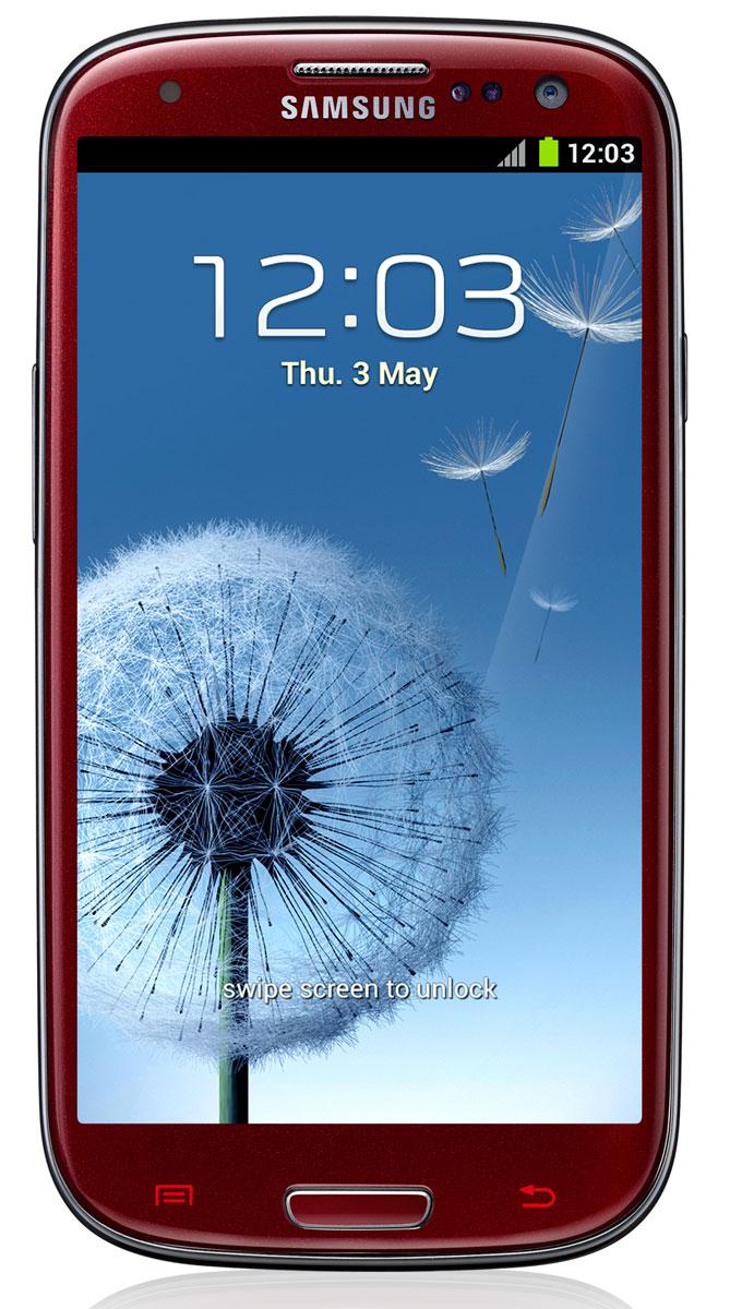 Samsung Galaxy S3 de color rojo