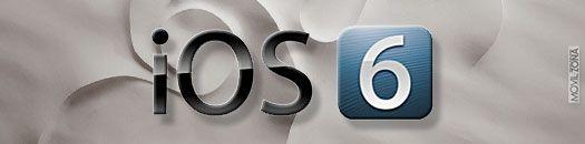Logotipo de IOS 6 sobre fondo gris