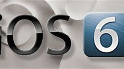 Logotipo de IOS 6 sobre fondo gris